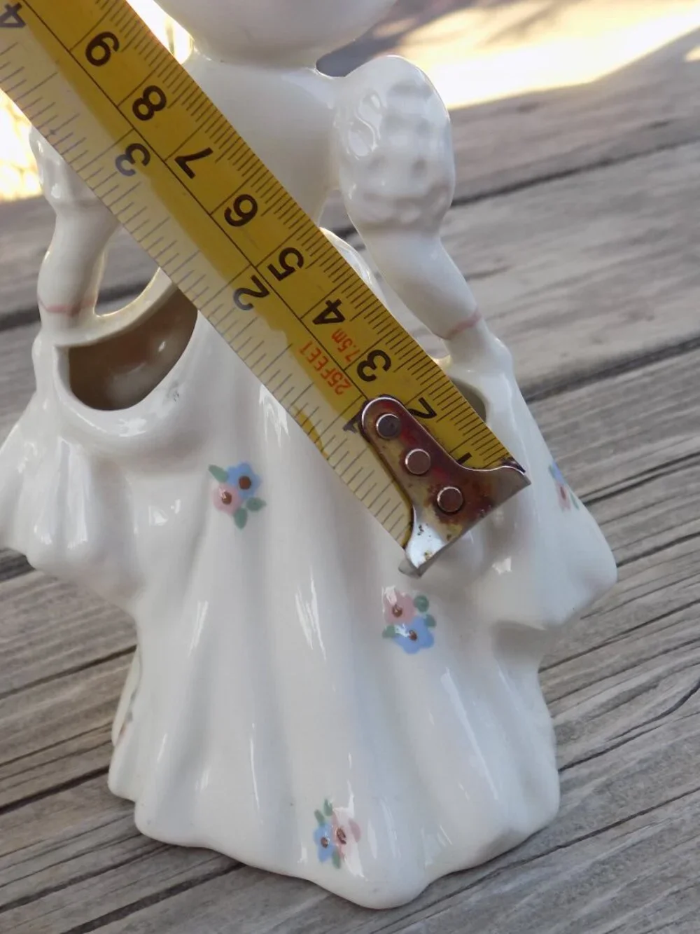 Pasadena California Ceramics  Girl Woman Bud Vase Victorian, Small Figurine,